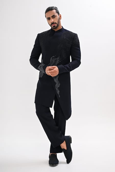 Kalpana Naik Elyora Hand Embroidered Achkan Set 