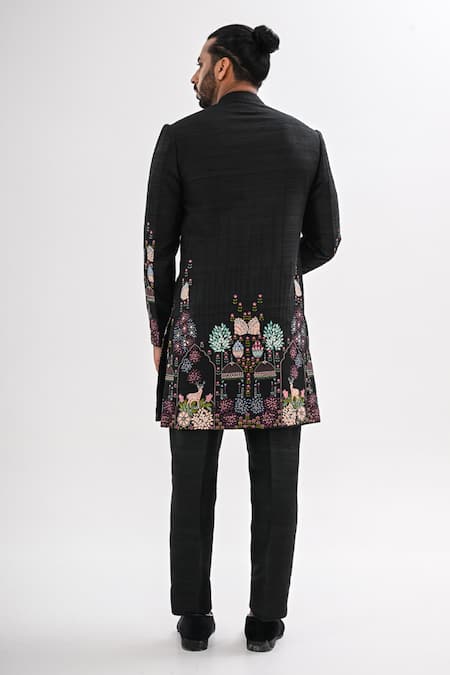 Kalpana Naik Indravan Hand Embroidered Achkan Set 