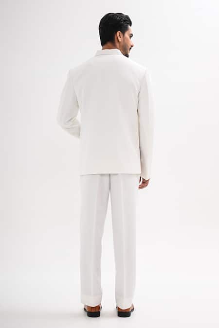 Kalpana Naik Domes Of Greece Embroidered Jacket & Trouser Set 