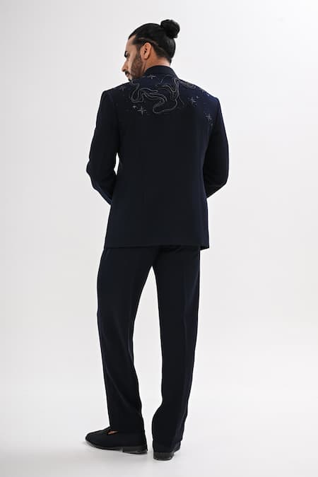 Kalpana Naik Celestial Skies Embroidered Jacket & Trouser Set 