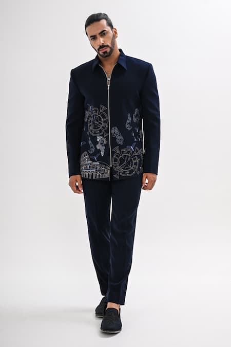 Kalpana Naik Citadel Of Athens Embroidered Jacket & Trouser Set 