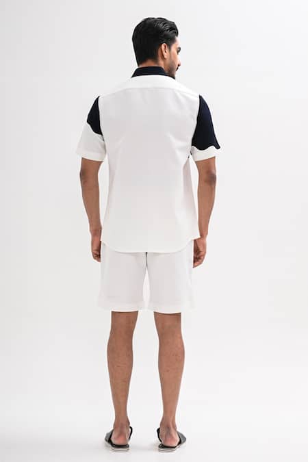 Kalpana Naik Dual Colored Shirt & Shorts Co-ord Set 