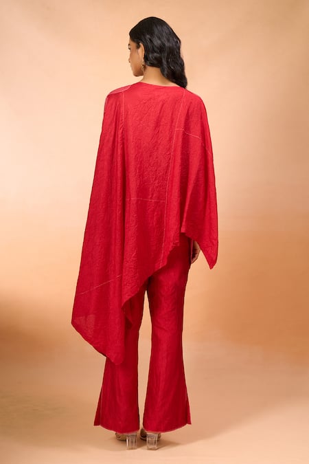 Divyam Mehta Asymmetric Kurta With Pant 