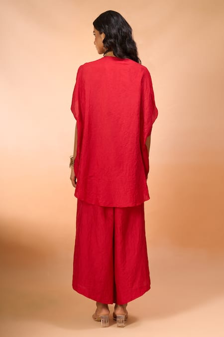 Divyam Mehta Floral Patchwork Embroidered Tunic With Pant 