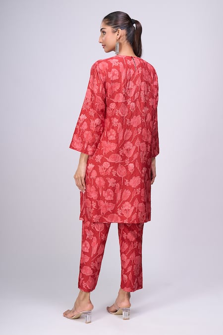 Divyam Mehta Floral Print Kurta & Pant Set 