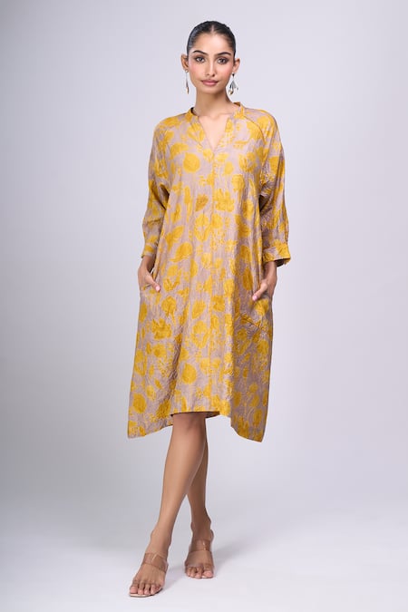 Divyam Mehta Bloom Print Dress 