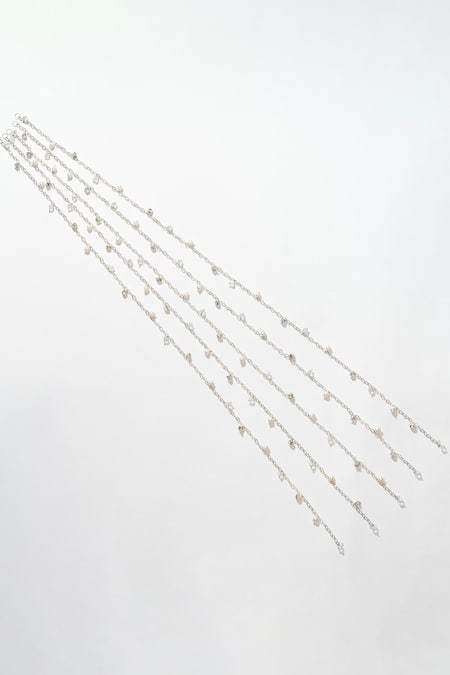 Hair Drama CO Sitara Crystal & Pearl Tassels Parandi 