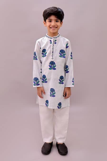 Lil Drama Shor Gul Flower Print Kurta 