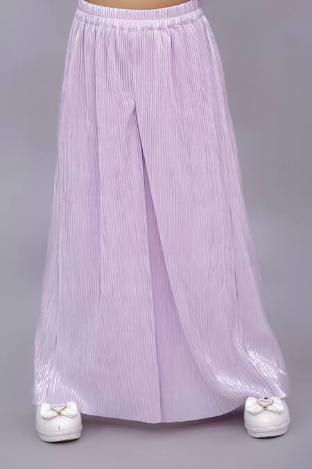 Shop Lil Drama Pink Polyester Fabric Flowers Glam Up 3d Floral Top And Pant Set Online at Aza Fashions Shop_Lil Drama_Pink Polyester Fabric Flowers Glam Up 3d Floral Top And Pant Set _Online_at_Aza_Fashions