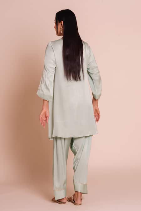 Brij Eira Powder Blue Kurta & Dhoti Pant Set 