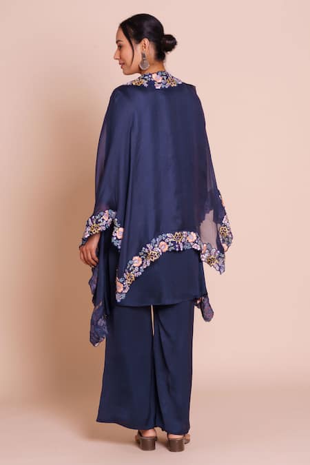 Brij Aranya Embroidered Cape Set 