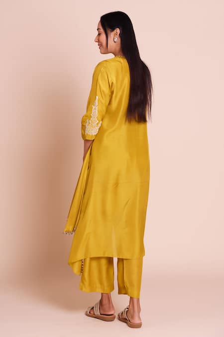 Brij Kaira Green Muslin Kurta Set 