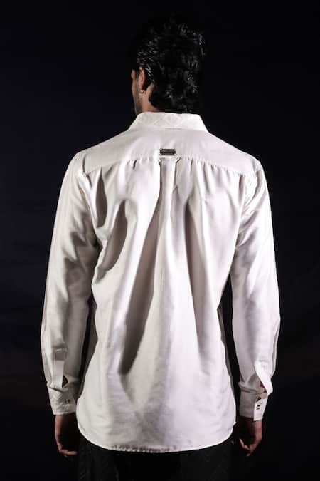 Jubinav Chadha Chikankari Georgette Panel Shirt 