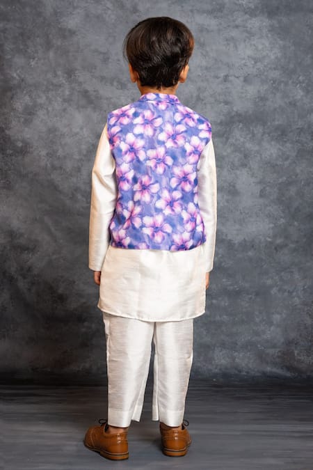 JILMIL DREAMWEAR Digital Print Floral Bundi Kurta Set 