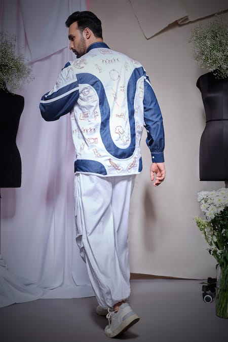 Echke Pearl Lyca Jacket With Jogger Pant 