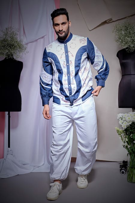 Echke Pearl Lyca Jacket With Jogger Pant 