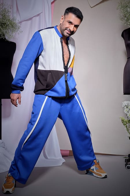 Echke Patched Jacket With Pant 