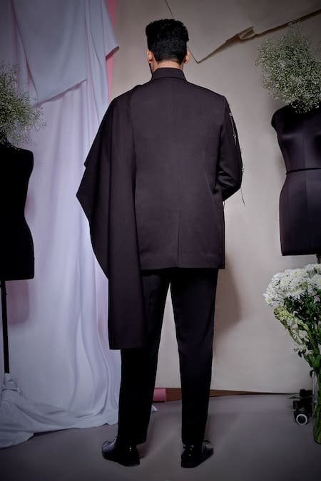 Echke Draped Blazer With Pant 