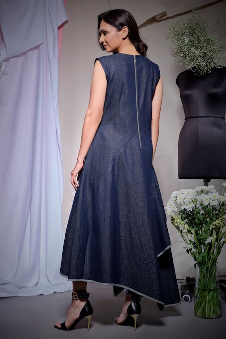 Echke Denim A Line Dress 