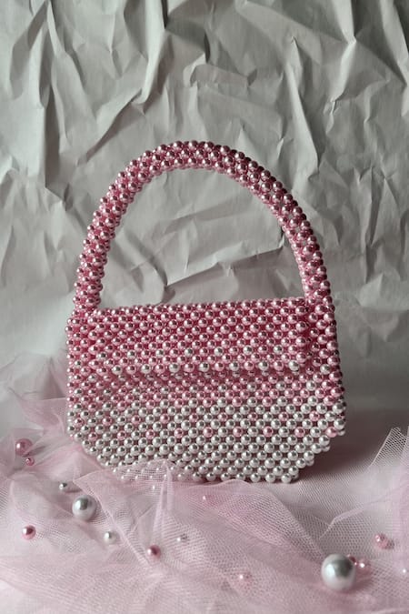 Rubilon Isabelle Ombre Pearlescent Beaded Embellished Clutch 