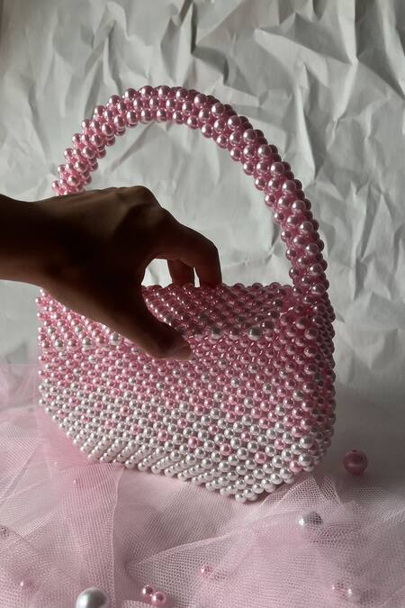 Rubilon Isabelle Ombre Pearlescent Beaded Embellished Clutch 