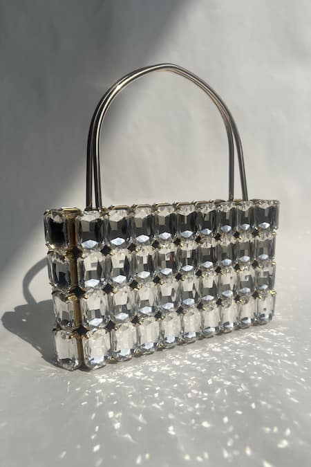 Rubilon Aurora Crystal Embellished Clutch 