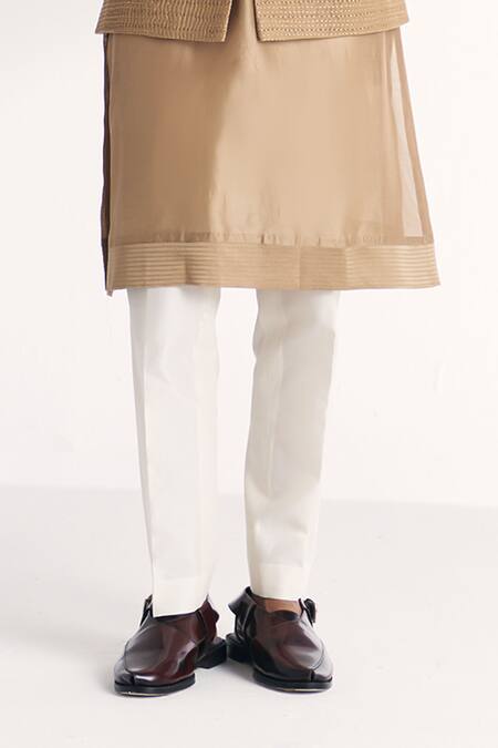 Shop Studio Bagechaa Green Chanderi, Linen, Satin Embroidery Yawar Nehru Jacket Set Online at Aza Fashions Shop_Studio Bagechaa_Green Chanderi, Linen, Satin Embroidery Yawar Nehru Jacket Set _Online_at_Aza_Fashions