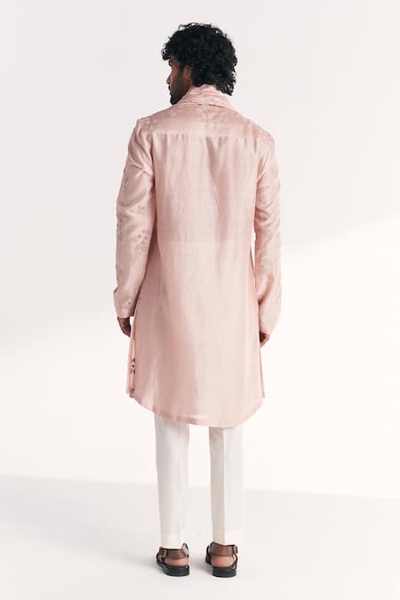 Studio Bagechaa Shahposh Light Pink Embroidered Kurta Set 