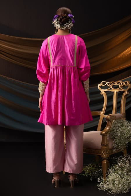 Svastih Yasmin Silk Tunic & Chanderi Pant Set 