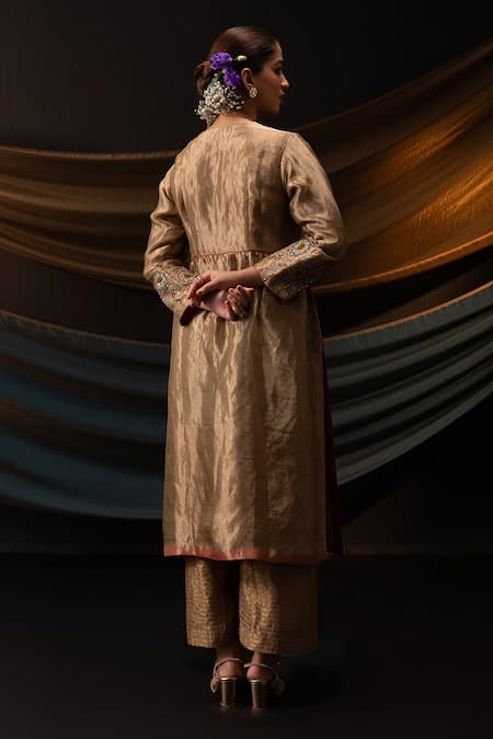 Svastih Sara Tissue Kurta & Chanderi Pant Set 