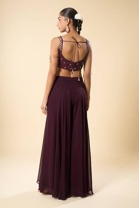 Samyukta Singhania Hand Embroidered Blouse Sharara Set