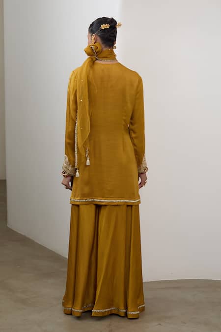 Sheela Suthar Badla Embroidered Kurta Sharara Set 