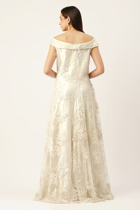 Sayisha Floral Embroidered Sequinned Gown 