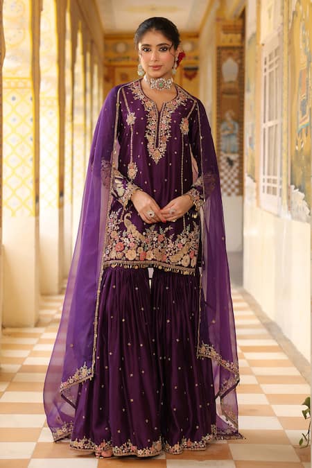 Label Niti Bothra Embroidered Sharara Set 