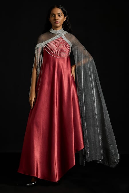 Akhl One-Sleeve Sequins Kaftan Dress 