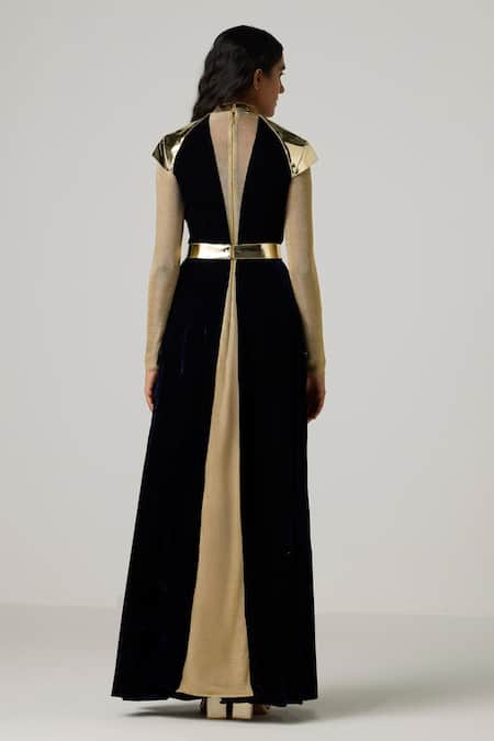 Akhl Metallic Velvet Dress 