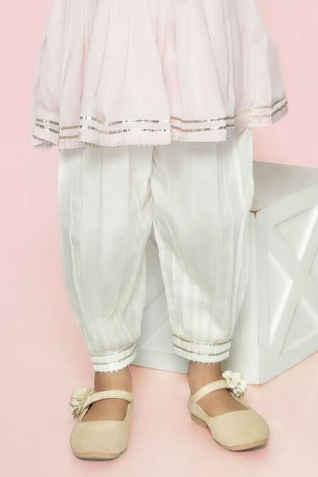 Toddle Kidswear Pink Modal, Satin, Cotton Embroidery Melon Magic Kurta Set Online at Aza Fashions Toddle Kidswear_Pink Modal, Satin, Cotton Embroidery Melon Magic Kurta Set _Online_at_Aza_Fashions