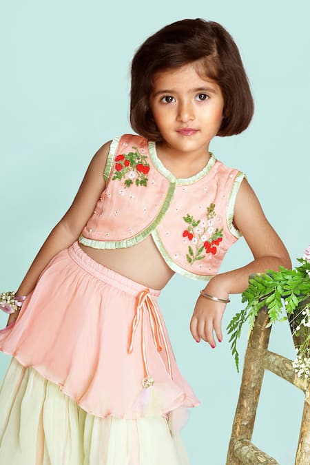 Toddle Kidswear Strawberry Fields Skirt Set 