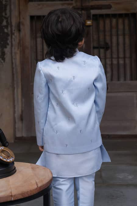 Funny Bones Clothings Silk Open Jodhpuri Set 