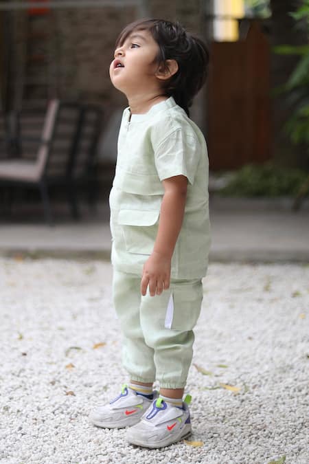 Funny Bones Clothings Linen Shirt With Trouser 