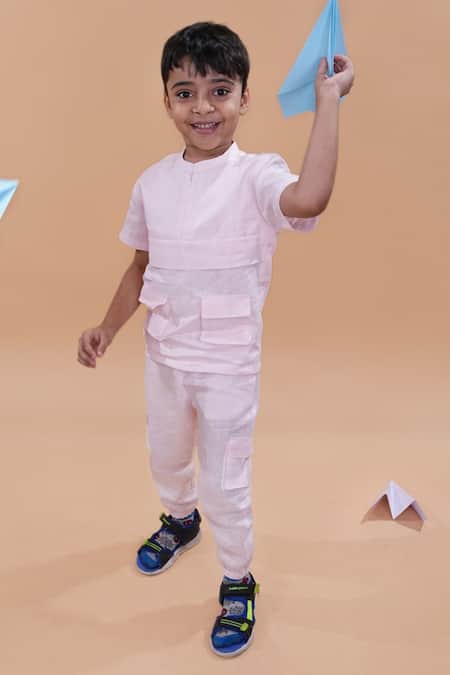 Funny Bones Clothings Linen Shirt With Trouser 