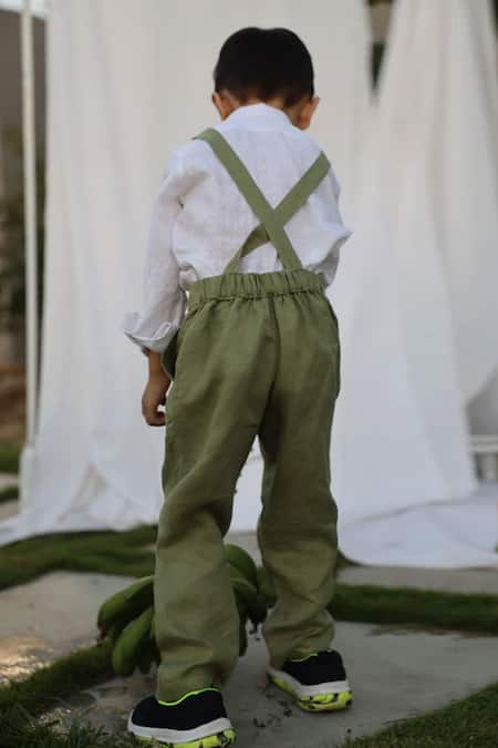 Funny Bones Clothings Country Chic Pure Linen Shirt With Pant 