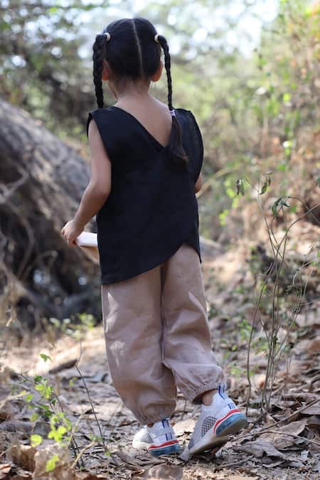 Funny Bones Clothings Zero Gravity Pure Linen Top & Pant Set 