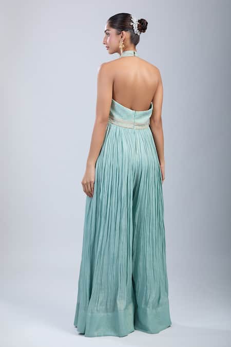 Samyukta Singhania Yoke Embroidered Jumpsuit 