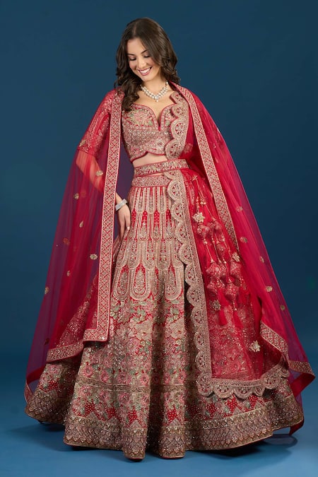 Samyukta Singhania Sequin Embroidered Bridal Lehenga Set 