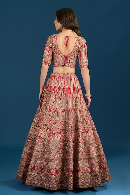 Samyukta Singhania Sequin Embroidered Bridal Lehenga Set 