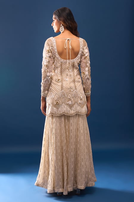 Azeera Embroidered Kurta Sharara Set 