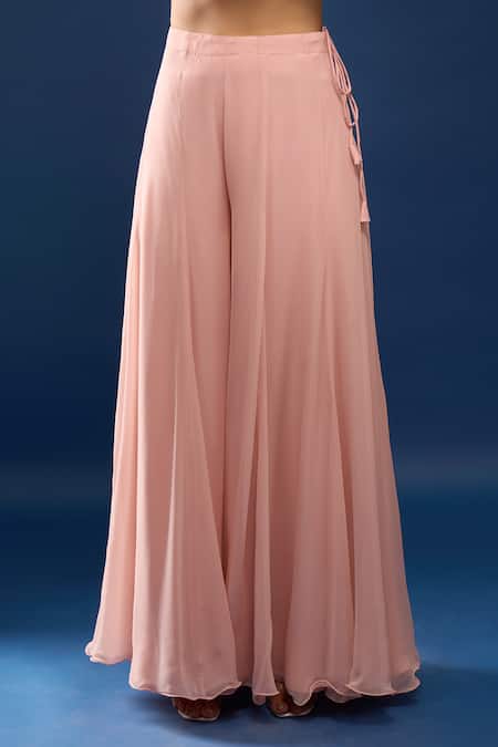 Azeera Pink Embroidery, Sequins V-neck Kurta Set at Aza Fashions Azeera_Pink Embroidery, Sequins V-neck Kurta Set _at_Aza_Fashions