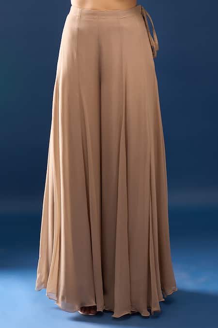 Buy Azeera Taupe Embroidery, Sequins V-neck Floral Kurta Sharara Set Online at Aza Fashions Buy_Azeera_Taupe Embroidery, Sequins V-neck Floral Kurta Sharara Set _Online_at_Aza_Fashions