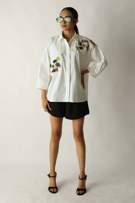 Studio Moda India The Patch Verse Embroidered Shirt 